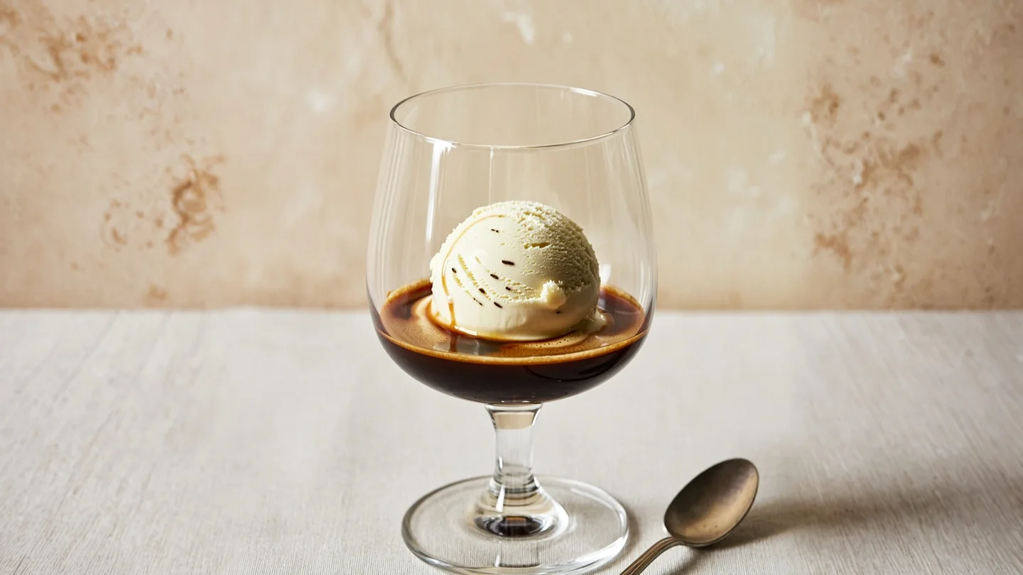 The Elusa Affogato cocktail with Elusa Coffee Liqueur