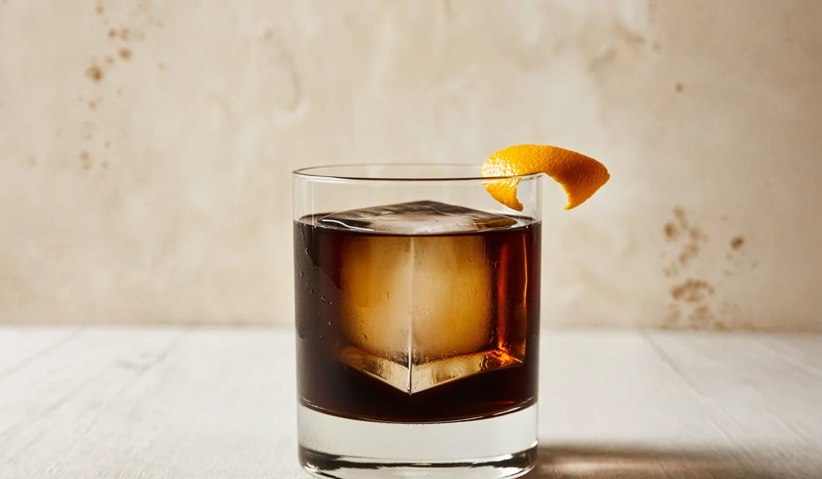 Coffee Negroni cocktail made with Elusa Coffee Liqueur