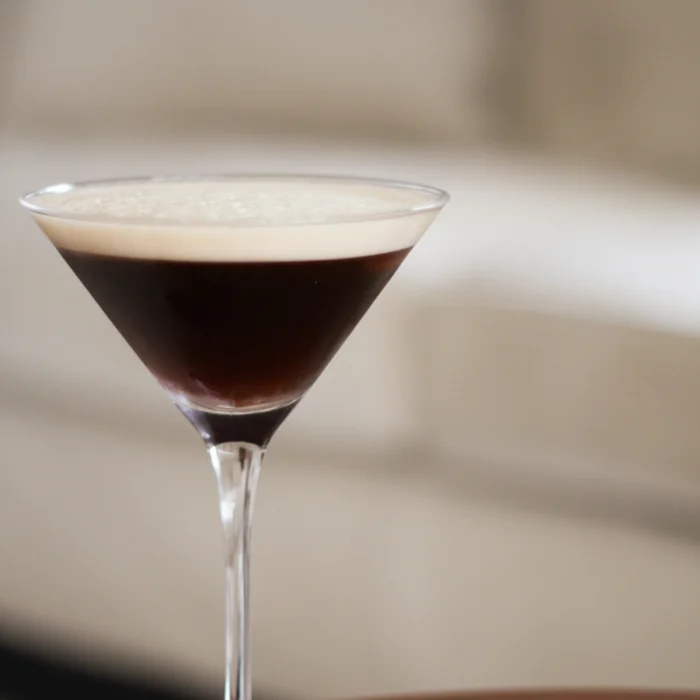 Espresso Martini with Elusa Coffee Liqueur