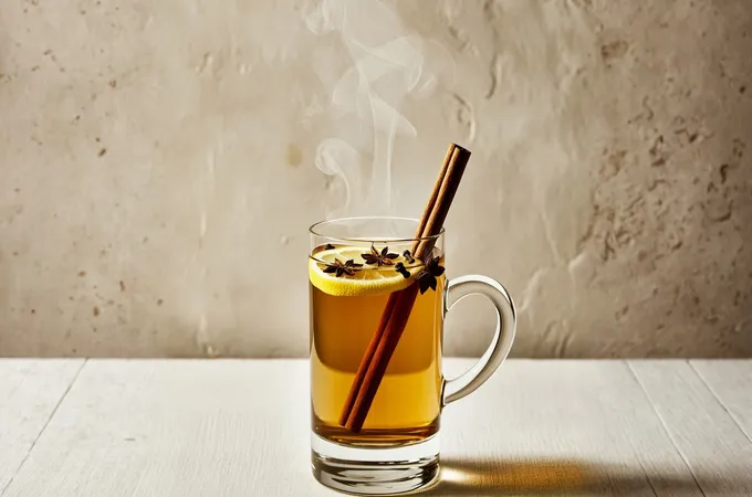 A warm spirit serve alongside Christmas pudding