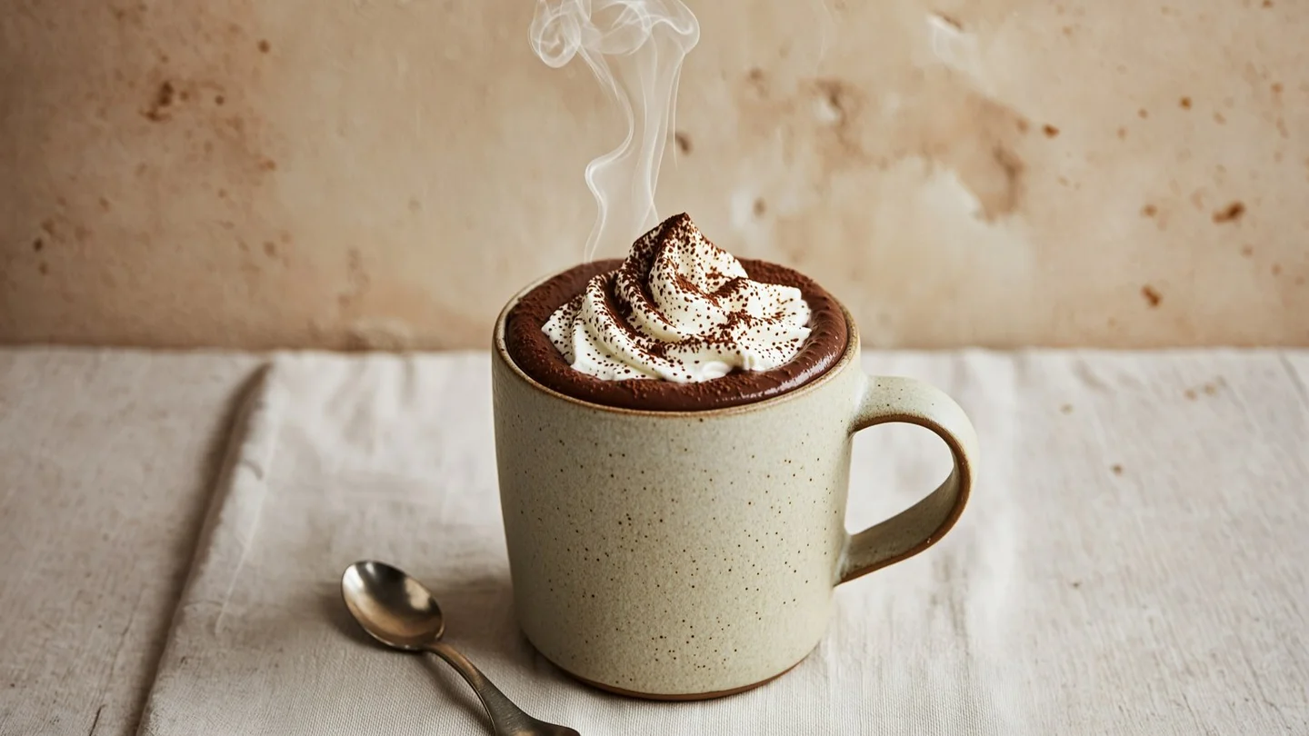 Mocha Hot Chocolate cocktail with Elusa Coffee Liqueur