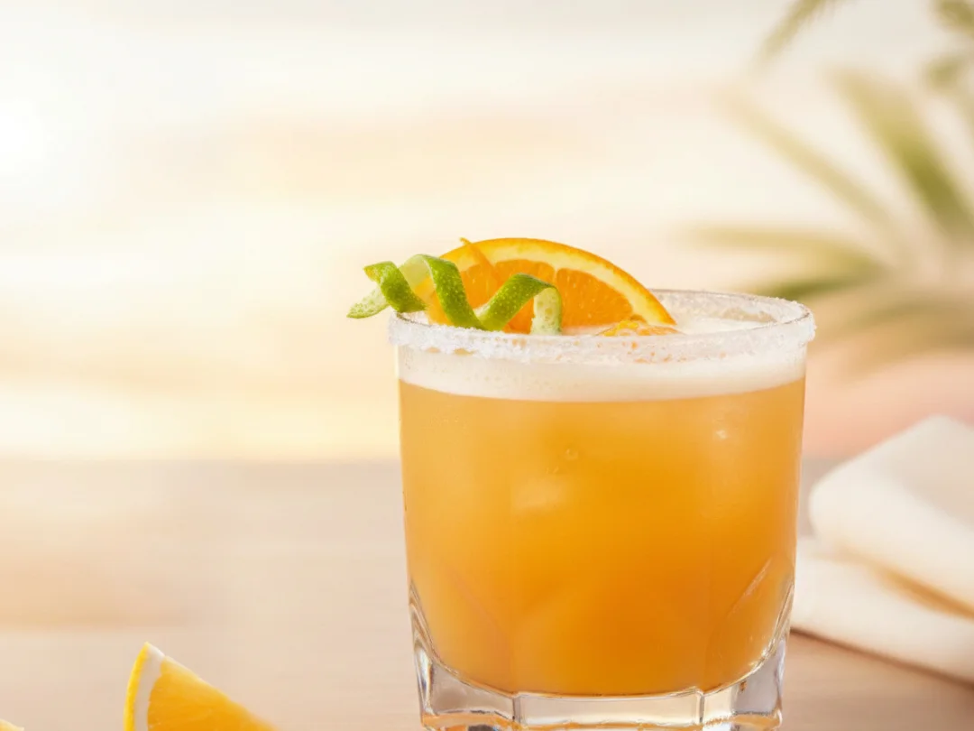 Orange Margarita cocktail with Elusa Orange Liqueur