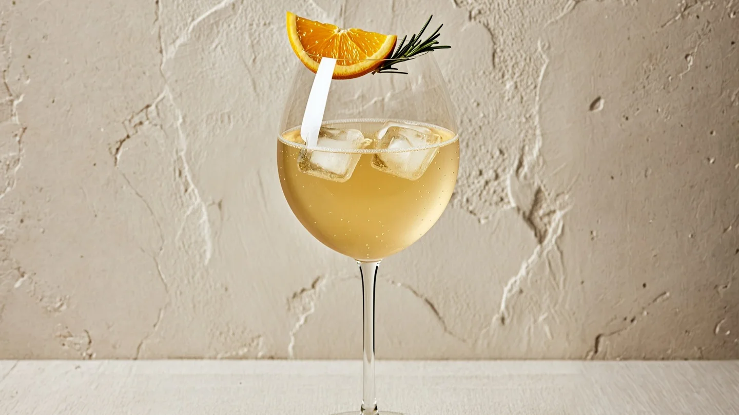 Orange Spritz cocktail with Elusa Orange Liqueur